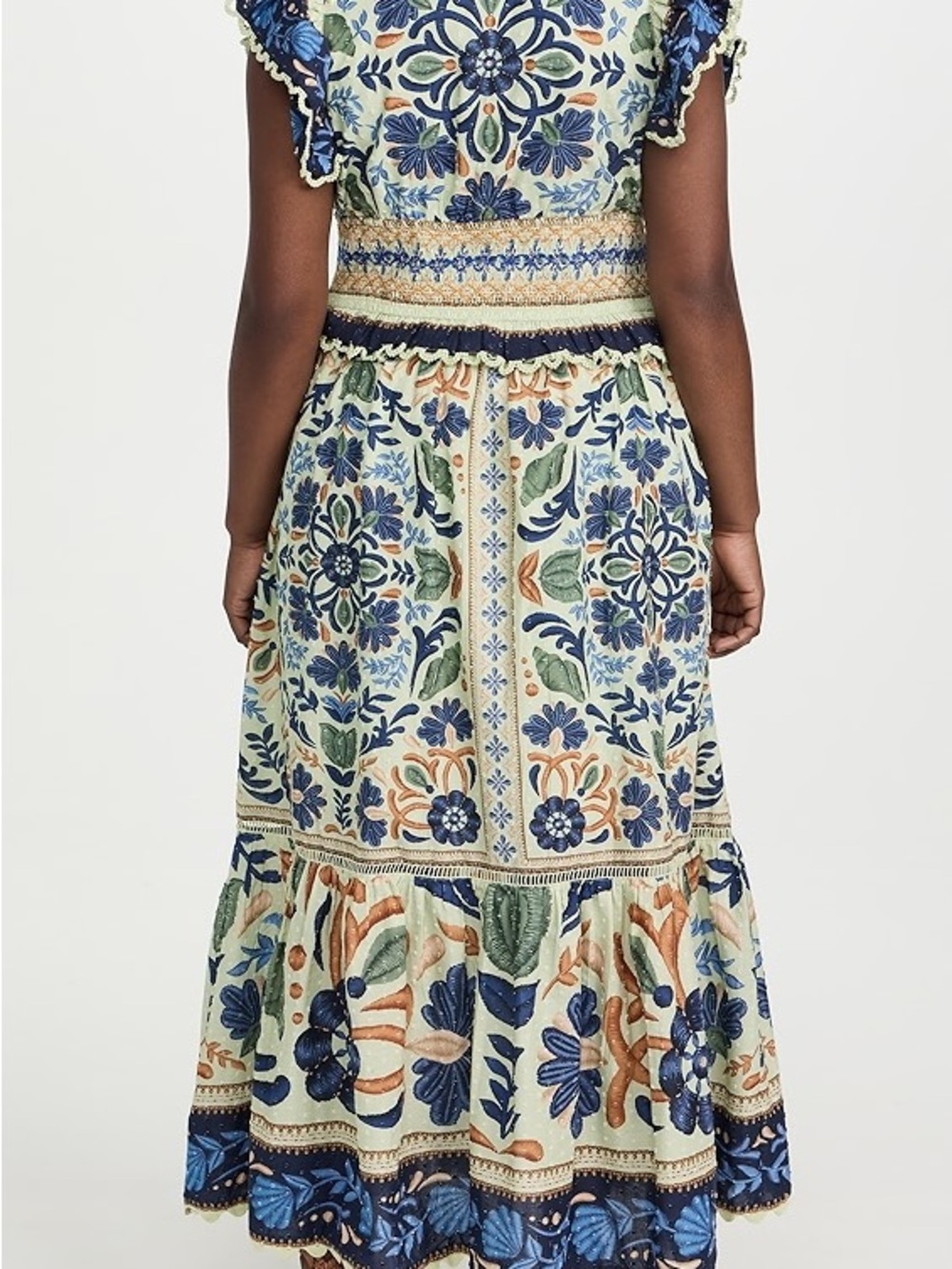 FARM Rio Ocean Tapestry Green Maxi Dress - Picture 3 of 5